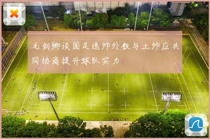 毛剑卿谈国足选帅外教与土帅应共同协商提升球队实力